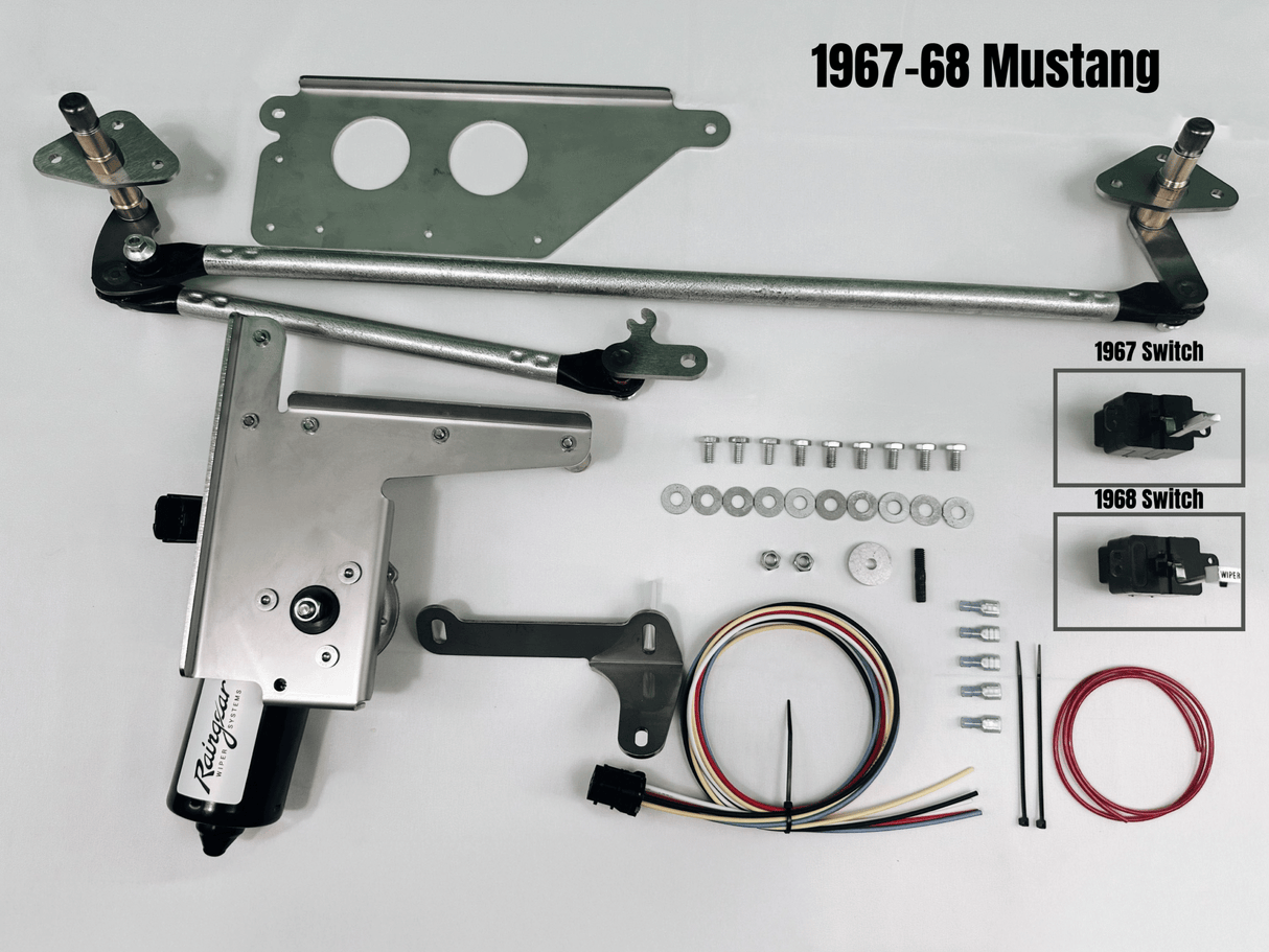 Raingear Hidden Wiper System 1967-1968 Ford Mustang