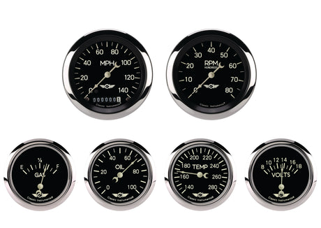 Classic Instruments Classic Series Six Gauge Set, 3-3/8" | Classic Instruments