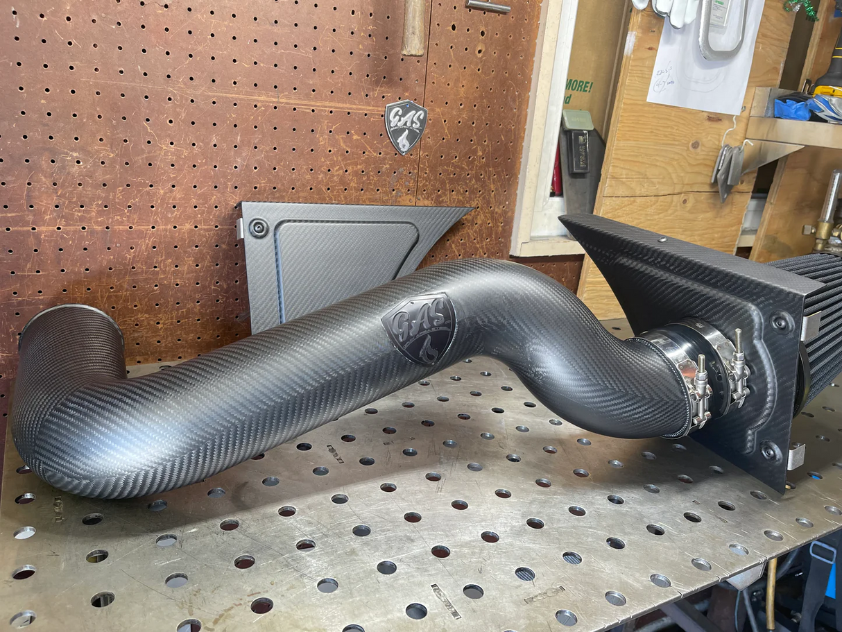 1967-1969 F-Body LS Swap Cold Air Intake Kit Carbon Fiber - LS1 LS2 LS3 LS7 Camaro Firebird