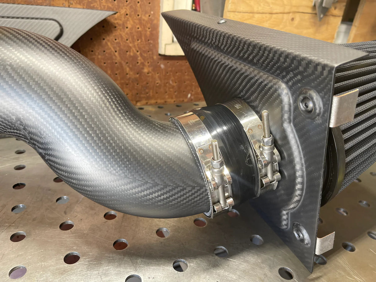 1967-1969 F-Body LS Swap Cold Air Intake Kit Carbon Fiber - LS1 LS2 LS3 LS7 Camaro Firebird