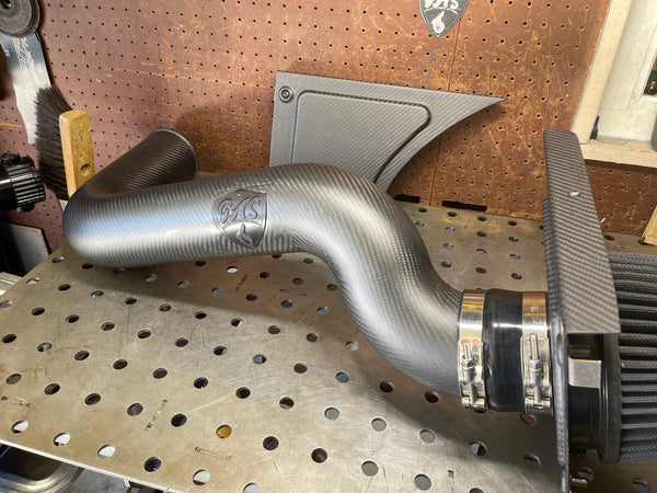 1967-1969 F-Body LS Swap Cold Air Intake Kit Carbon Fiber - LS1 LS2 LS3 LS7 Camaro Firebird