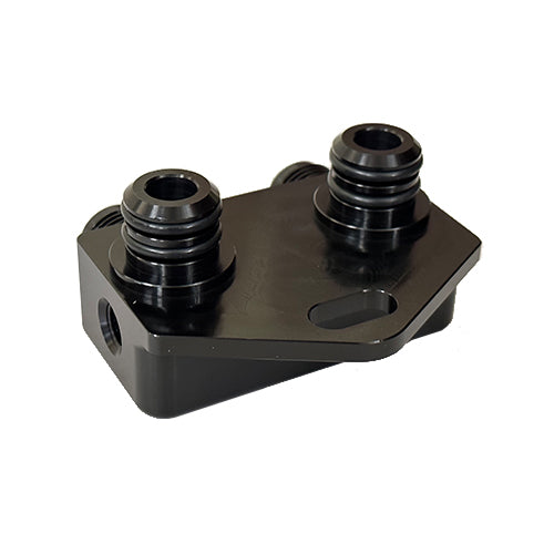 Ford 6R80 / 10R80 Transmission Cooler Manifold with 8AN fittings