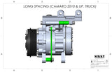 LS Low-Mount A/C Compressor Kit by Sikky