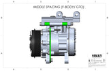 LS Low-Mount A/C Compressor Kit by Sikky