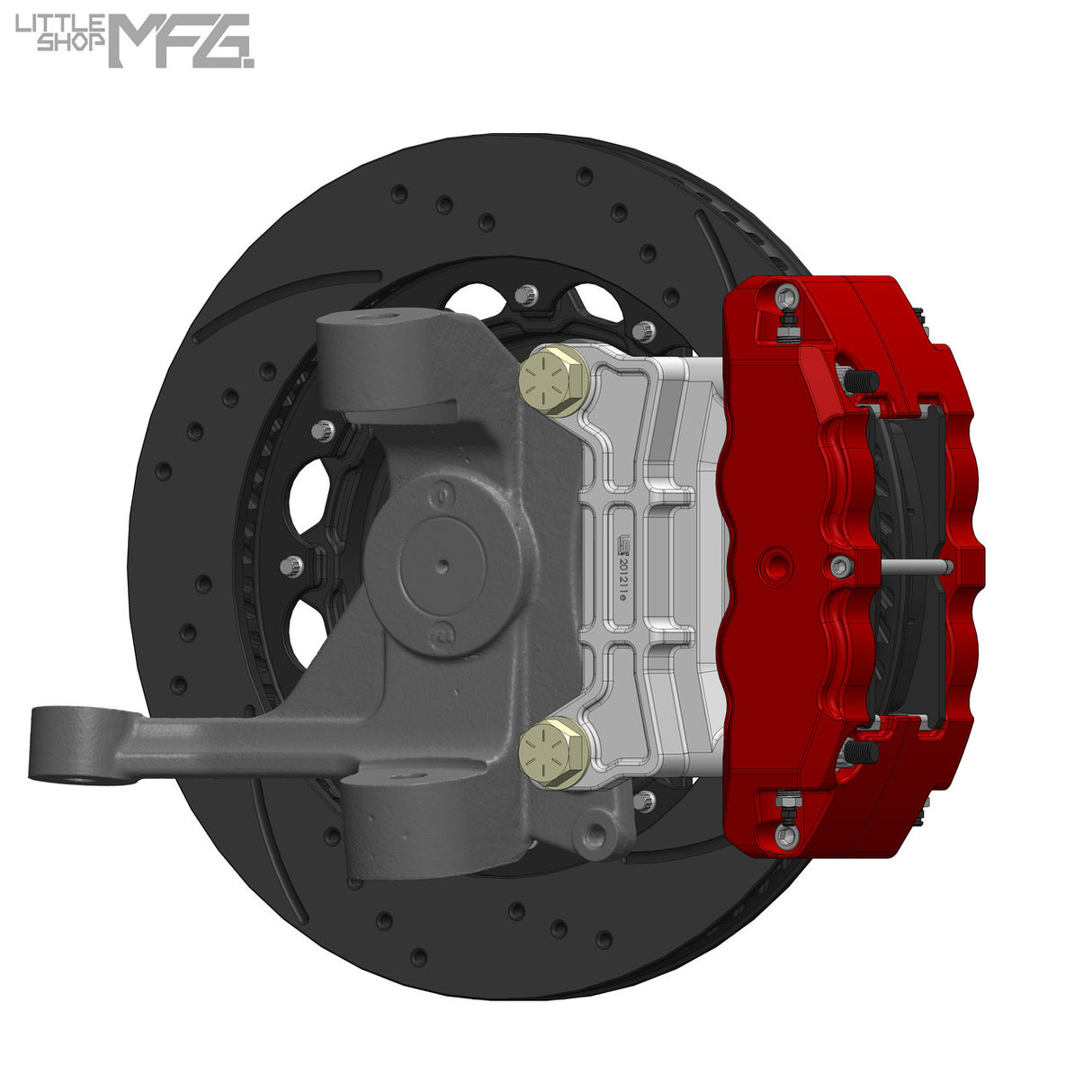 GM 1963-1987 C10 Front 14" 6-Piston Big Brake Kit (for Wilwood Iron ProSpindles) by LSMFG