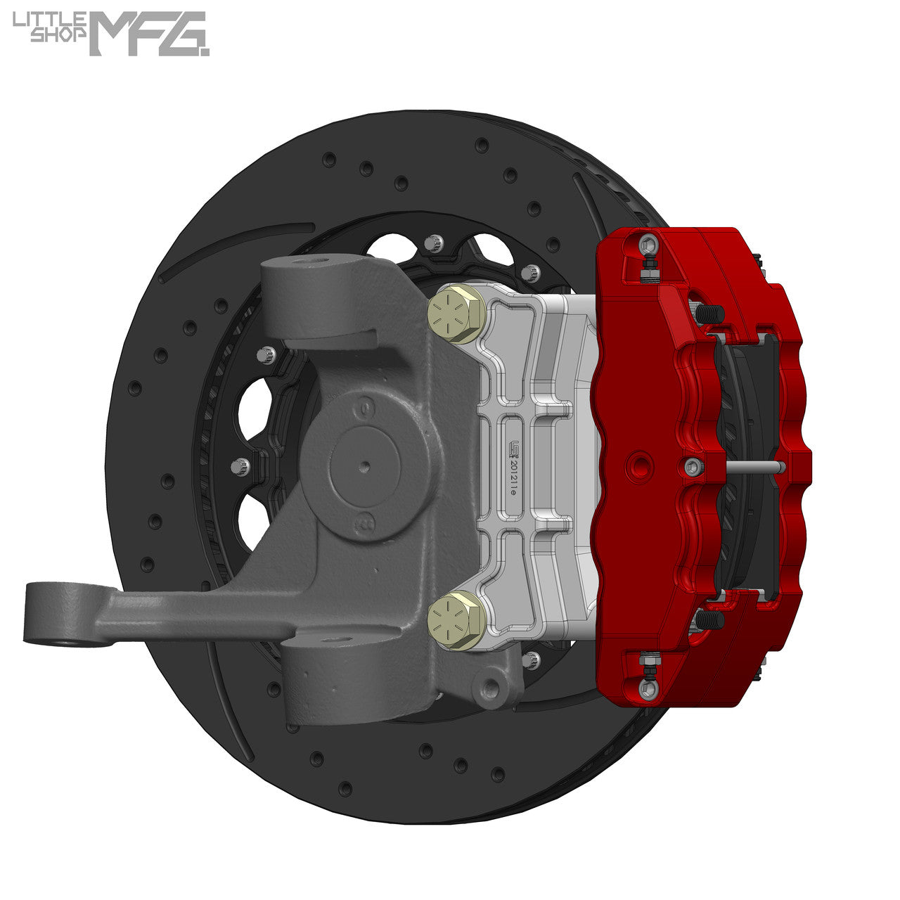 GM 1963-1987 C10 Front 14" 6-Piston Big Brake Kit (for Wilwood Iron ProSpindles) by LSMFG