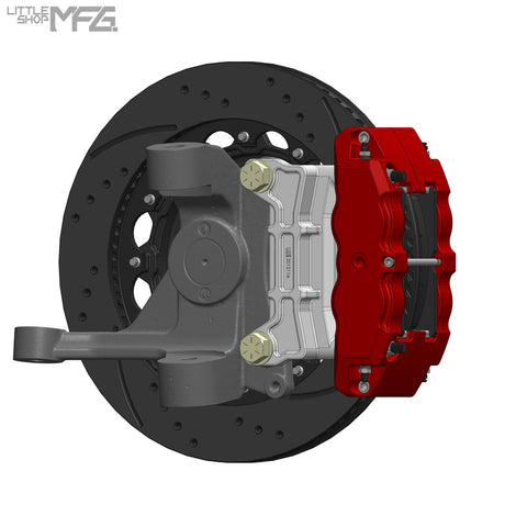 GM 1963-1987 C10 Front 14" 6-Piston Big Brake Kit (for Wilwood Iron ProSpindles) by LSMFG