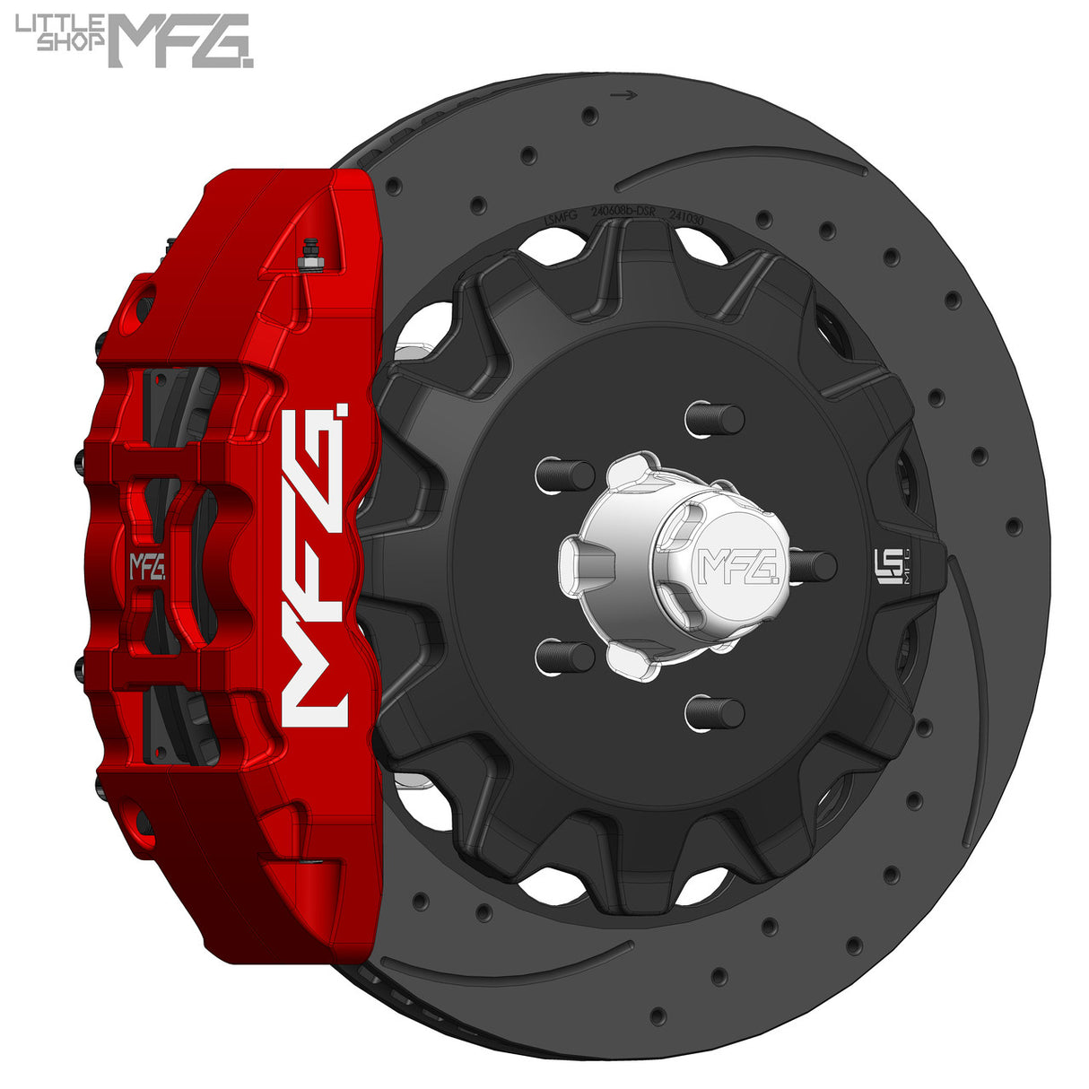 GM 1963-1987 C10 Front 16" 6-Piston Big Brake Kit (for Wilwood Aluminum ProSpindles) by LSMFG