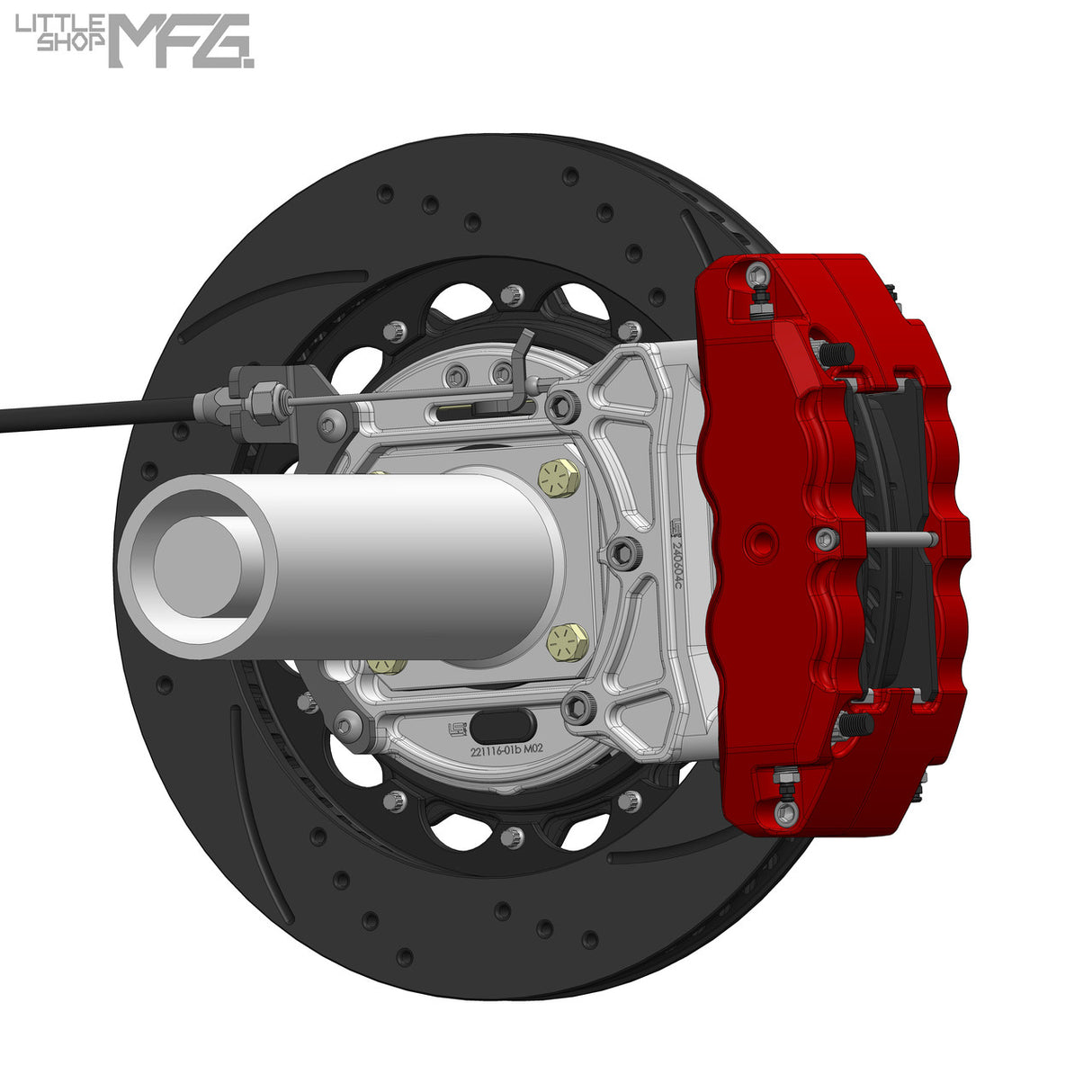 GM 60-87 C10 Rear 14" 4-piston Big Brake Kit 12 Bolt by LSMFG