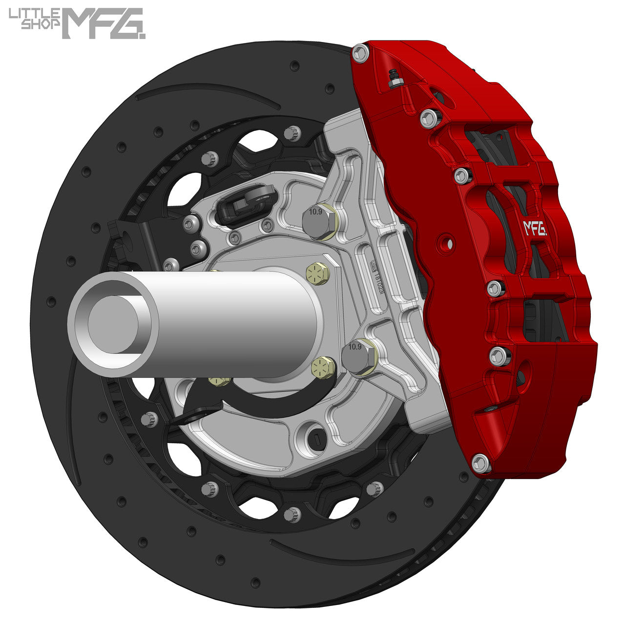 GM 60-87 C10 Rear 16" 4-piston Big Brake Kit 12 Bolt by LSMFG