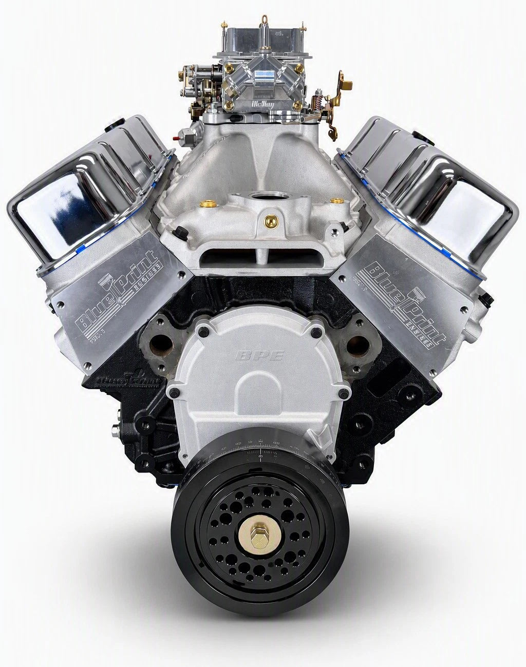 BBC 496ci 451hp High Torque Carbureted Crate Engine by BluePrint Engines - Big Block BP49613CTC