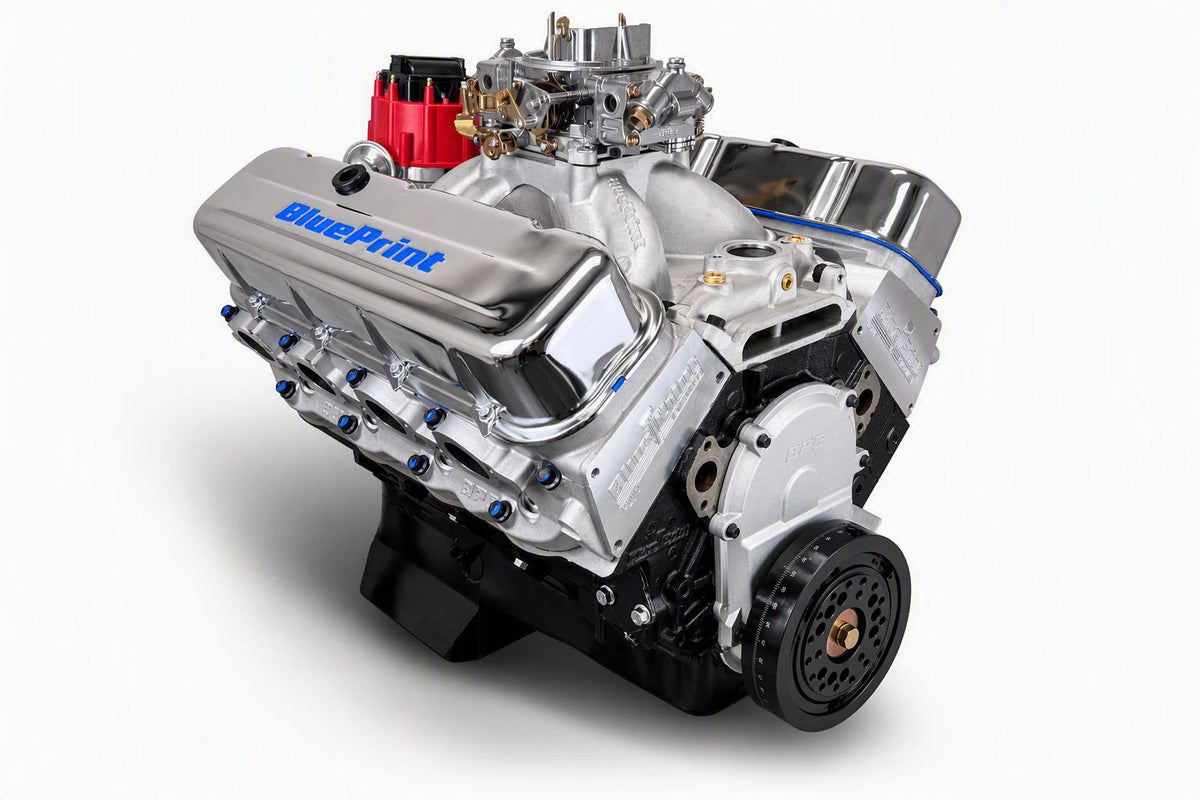 BBC 496ci 451hp High Torque Carbureted Crate Engine by BluePrint Engines - Big Block BP49613CTC