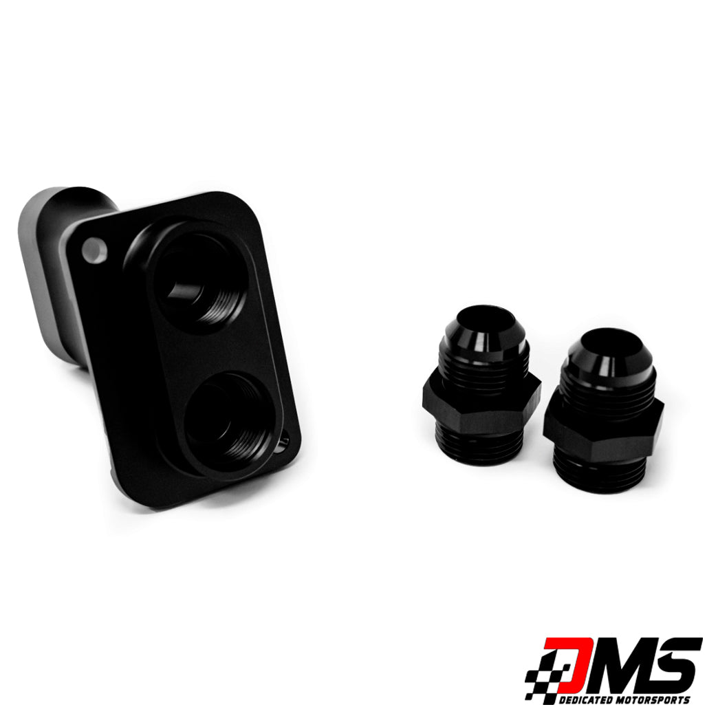 ZL1 LSA Intercooler Manifold Fitting - 12AN Ports - Black