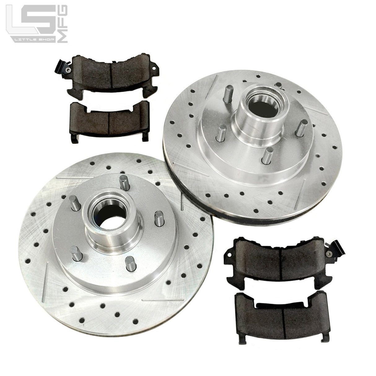 GM 71-87 C10 Front Brake Upgrade for OEM Spindle, by LSMFG