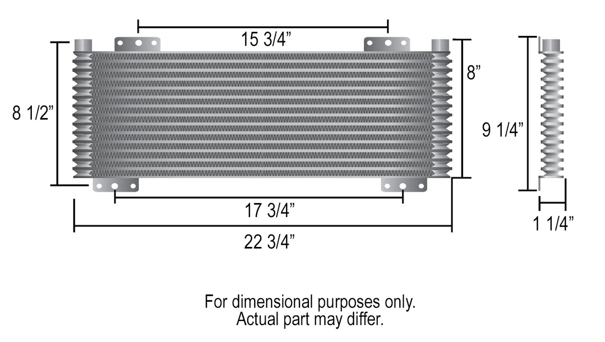 Derale 34k Transmission Fluid Cooler 14 Row - Similar to Tru Cool 40K 13633