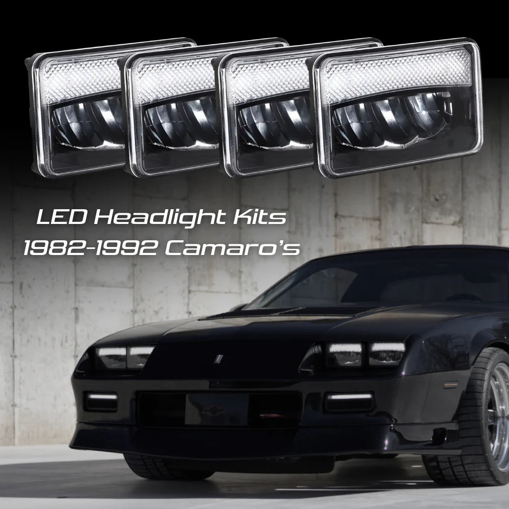 1982-1992 Camaro LED Headlight Kit w/ Built in Parking/Turn Signal Lights DRL