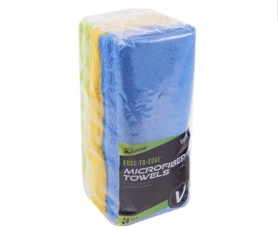 Soft Microfiber Towels - 12x16 Pack of 24 - Car Detailing