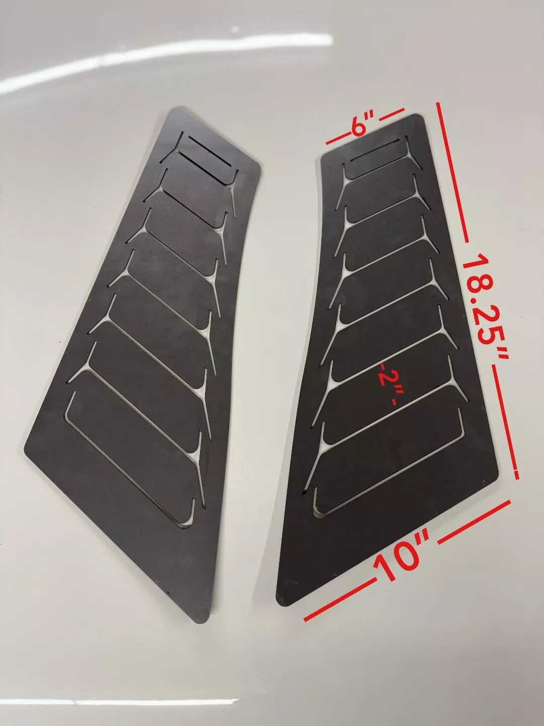 1970-1981 Camaro Hood Vent Louvers - Teardrop Scoop Style 2nd Gen