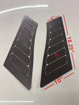 1970-1981 Camaro Hood Vent Louvers - Teardrop Scoop Style 2nd Gen