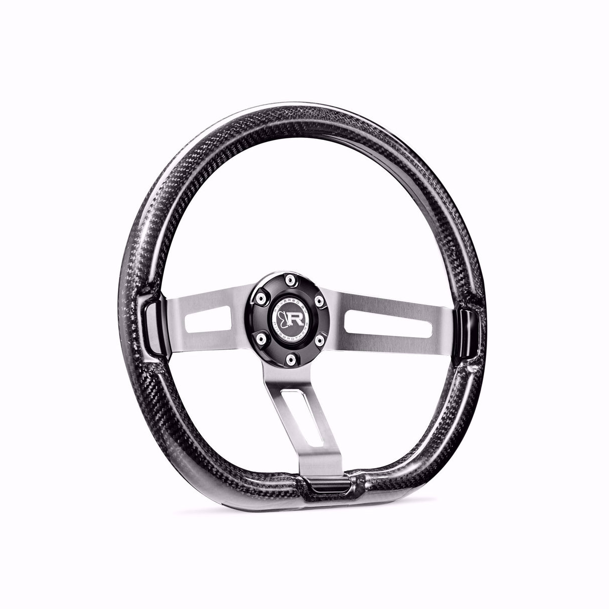 Carbon Fiber Steering Wheel Invadr - 6-Bolt by Ring Brothers