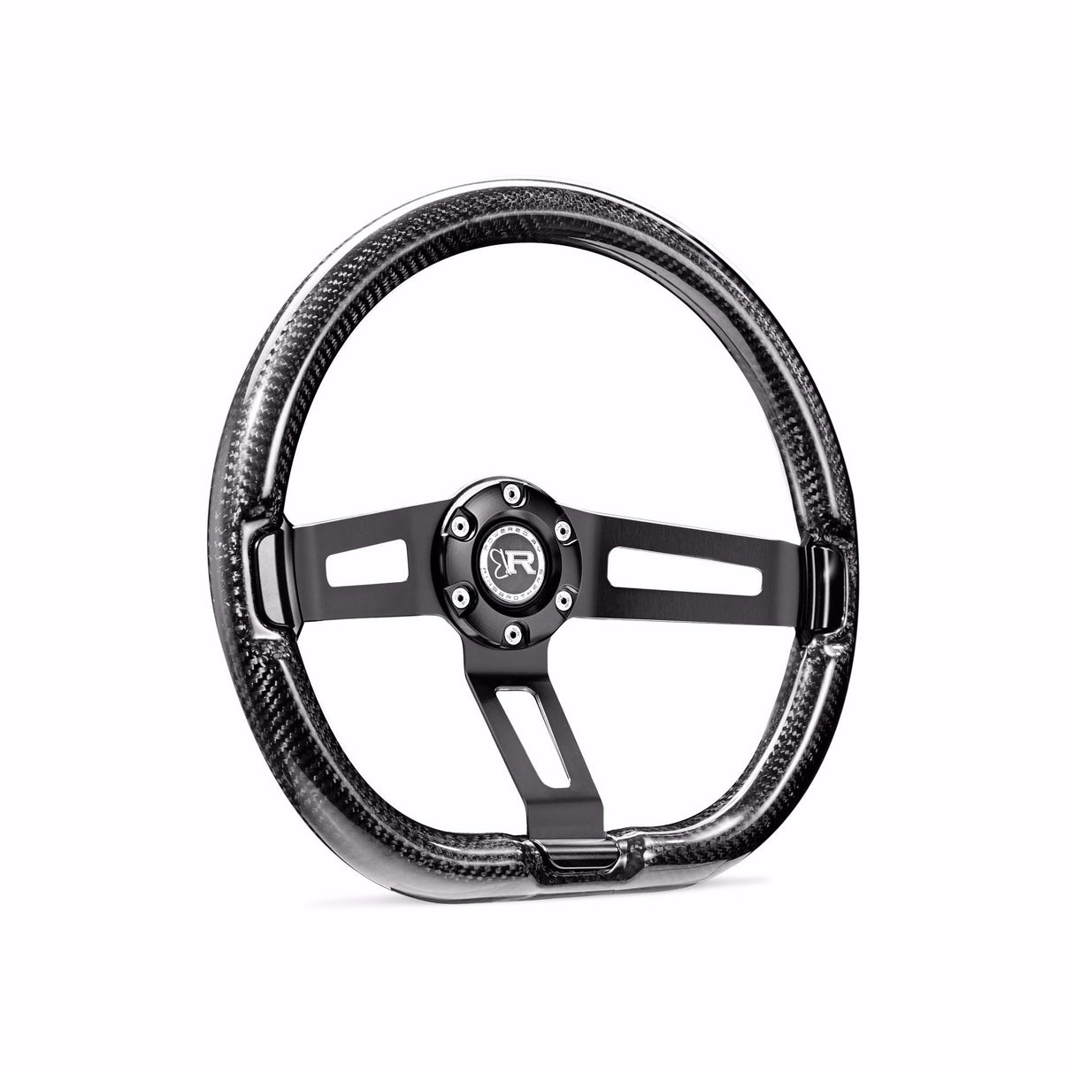 Carbon Fiber Steering Wheel Invadr - 6-Bolt by Ring Brothers