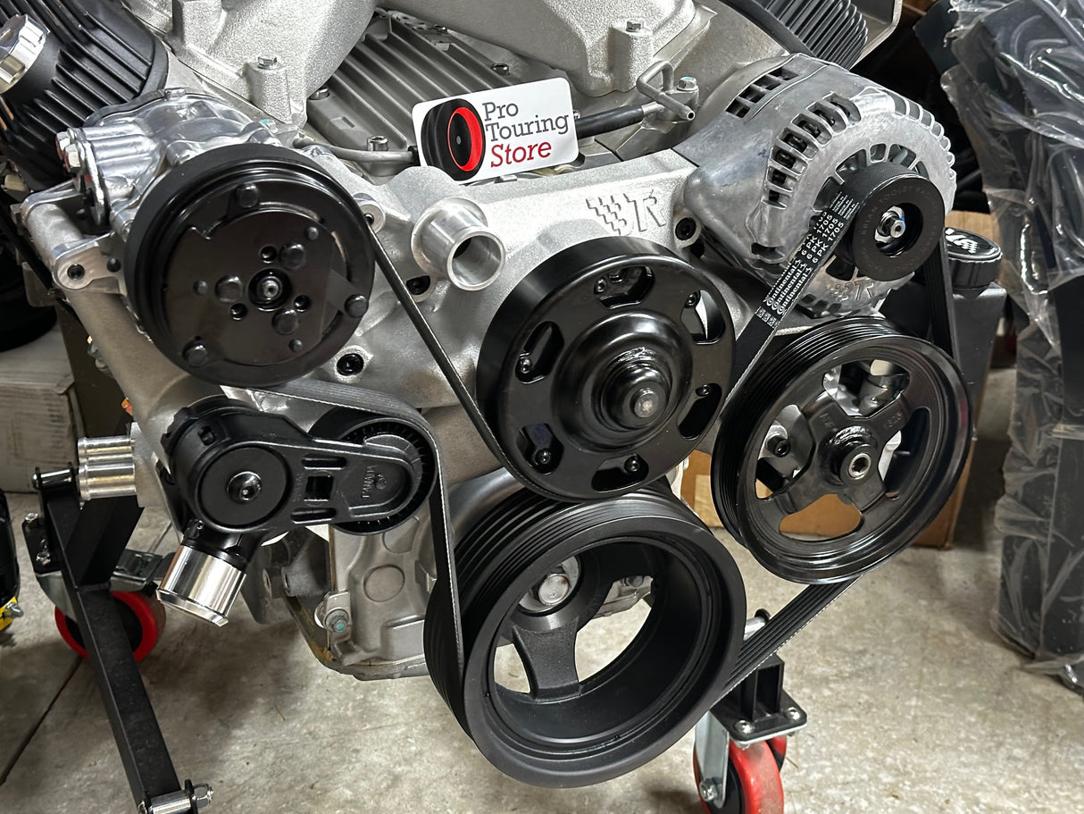 BTR Hyperdrive LS Accessory Drive - LS1 LS2 LS3 LS6 LS Serpentine Mid Mount