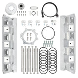 Hellcat Supercharger to LS Rectangle Port Head Adapter Kit LS3