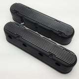 2-Piece LS Valve Covers - Hidden Coils - Finned