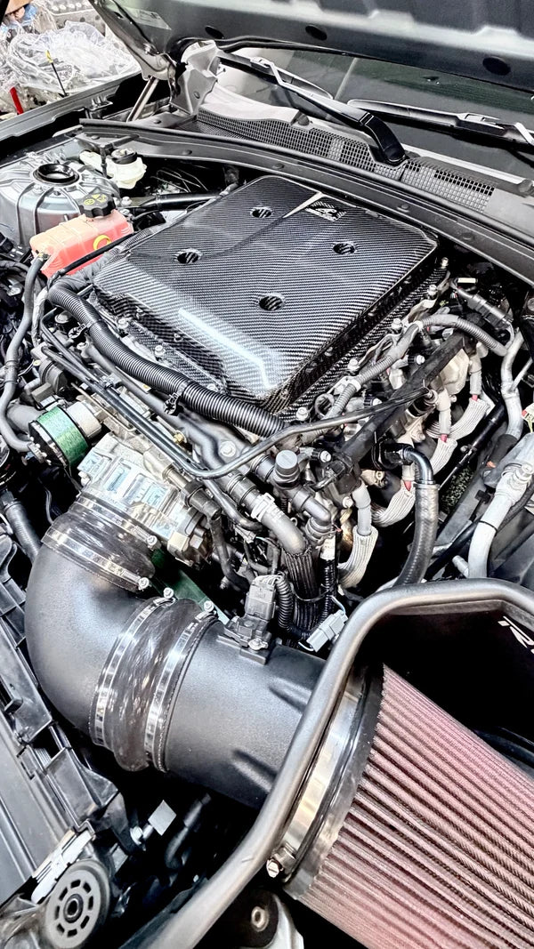 Carbon Fiber LT4 Supercharger Lid - Blower - Camaro ZL1 - CTS-V - Corvette Z06