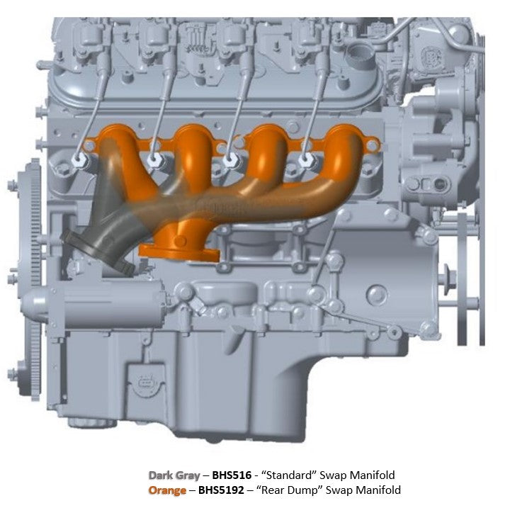 Hooker Downward Exit LT Swap Exhaust Manifolds Gen V Block Hugger
