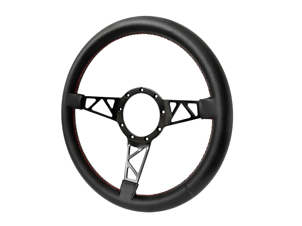 Truss Style Steering Wheel - 14" Leather Wrapped by Lecarra