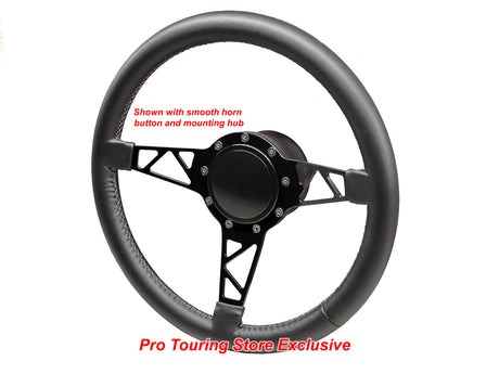 Truss Style Steering Wheel - 14" Leather Wrapped by Lecarra