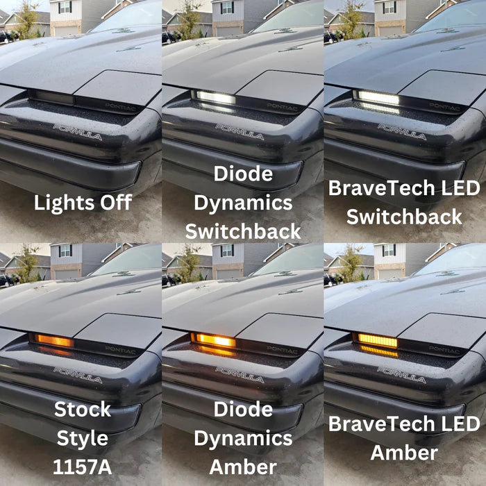 1982-1990 Firebird/Trans Am CLEAR Front Turn Signals (Turn Signal Housings Only)