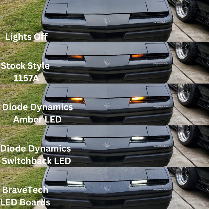 1982-1990 Firebird/Trans Am CLEAR Front Turn Signals (Turn Signal Housings Only)