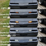1982-1990 Firebird/Trans Am CLEAR Front Turn Signals (Turn Signal Housings Only)