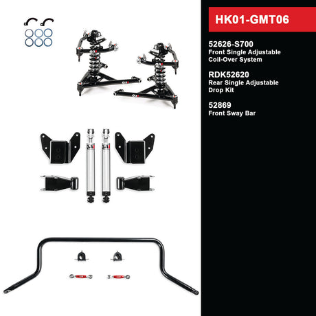 QA1 Level 1 Full Vehicle Handling Kit, 99-06 Silverado/Sierra 1500 2WD HK01-GMT05 / 06