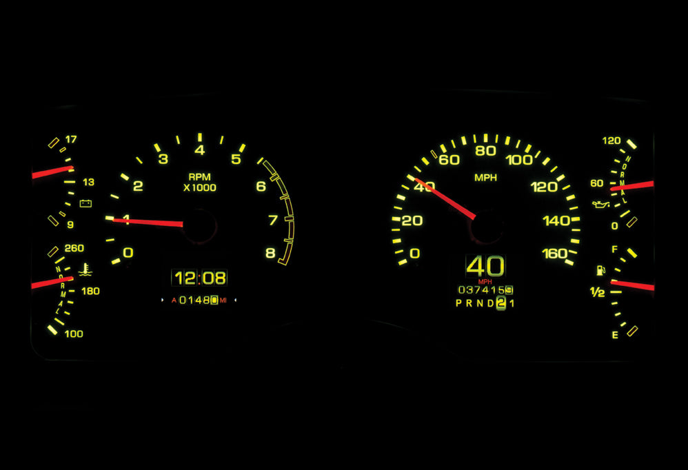Dakota Digital RTX Gauges for 1987-1989 Ford Mustang - RTX-87F-MUS-X