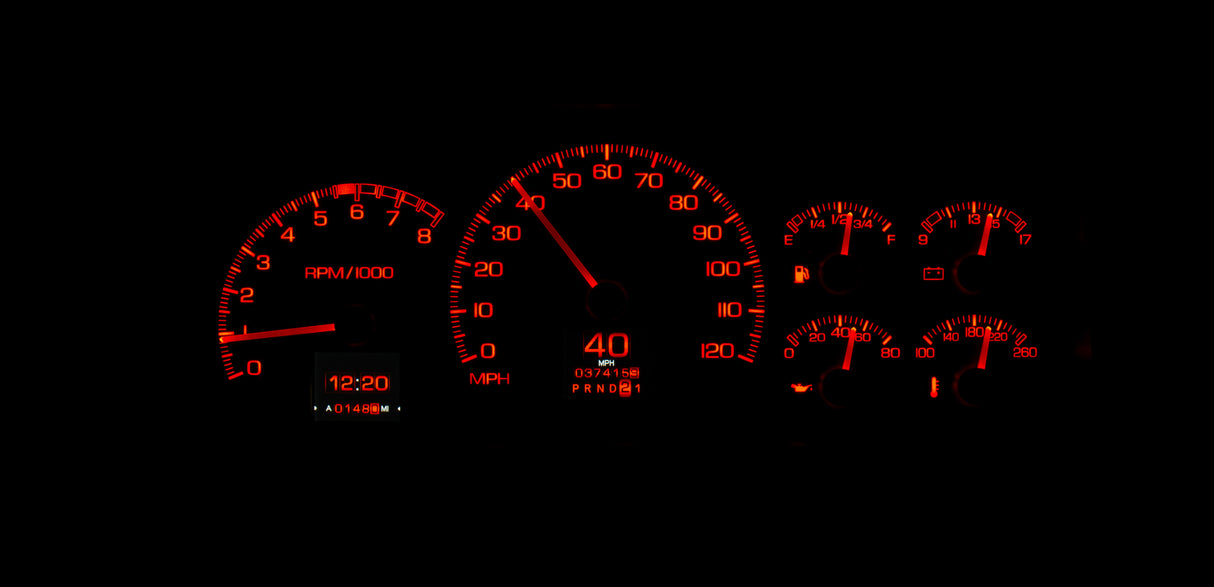 Dakota Digital RTX Gauges for 1995-1998 Chevy Pickup RTX-95C-PU-X GMC OBS GMT400