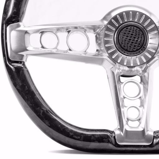 Carbon Fiber & Billet Steering Wheel - Patriarc - by Ring Brothers