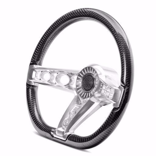 Carbon Fiber & Billet Steering Wheel - Patriarc - by Ring Brothers