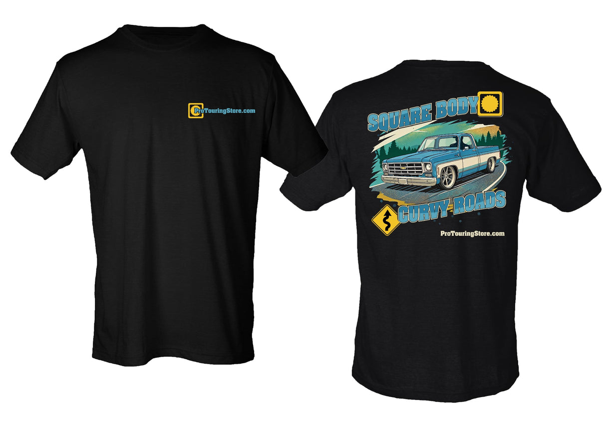 Pro Touring Store T-Shirt - Square Body Curvy Roads