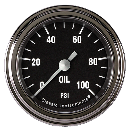 Classic Instruments Hot Rod 2-1/8" Oil Pressure Gauge | Classic Instruments