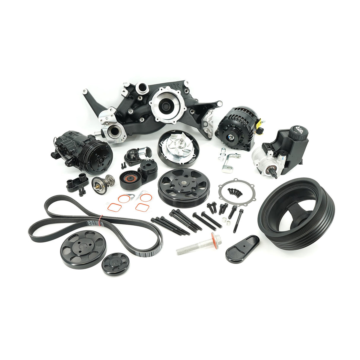 BTR Hyperdrive LS Accessory Drive - LS1 LS2 LS3 LS6 LS Serpentine Mid Mount