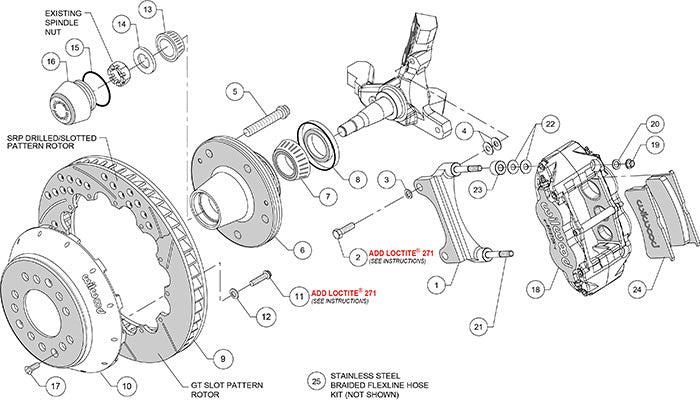 1982-1992 F-Body Front Big Brake Kit by Wilwood - 14" 6-Piston - Camaro Firebird - 140-15279