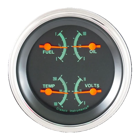 Classic Instruments G/Stock Quad Gauge (Fuel 240-33 Ohm) | Classic Instruments