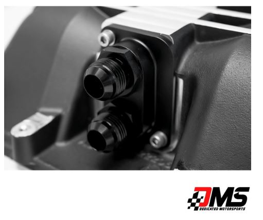 ZL1 LSA Intercooler Manifold Fitting - 12AN Ports - Black