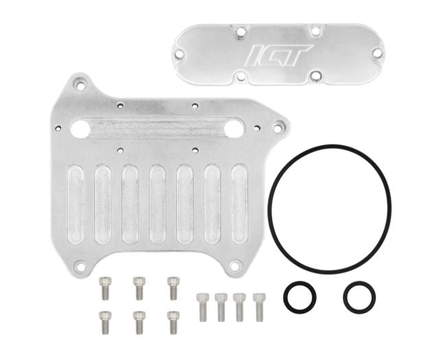 Gen V LT1, LT4 Camaro CTS-V Oil Cooler Bypass - SS ZL1 Billet Block Off Plate by ICT