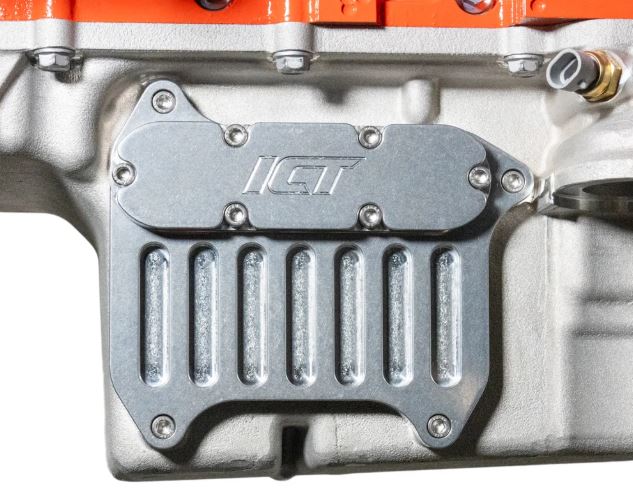 Gen V LT1, LT4 Camaro CTS-V Oil Cooler Bypass - SS ZL1 Billet Block Off Plate by ICT