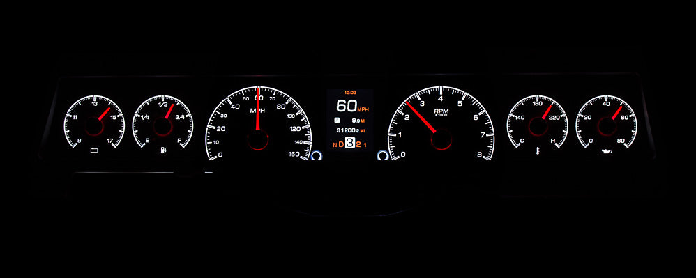 Dakota Digital HDX Gauges for 1966- 67 Chevy Nova