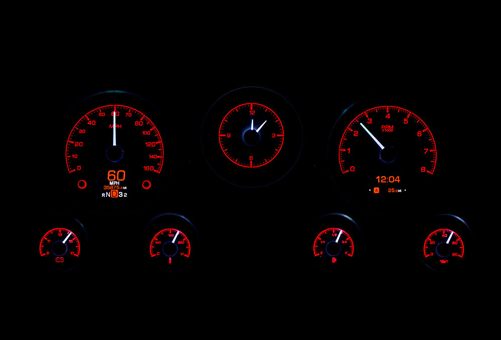 Dakota Digital HDX Gauges for 1967- 72 Chevy/ GMC Pickup - HDX-67C-PU